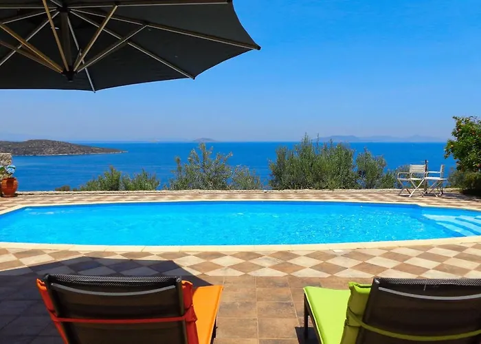 别墅 Luxury With Pool Overlooking A Majestic View Epidaurus